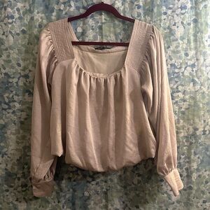 Fab’rik Metallic Gold Blouse M